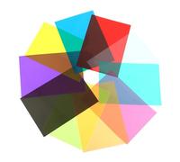 SOLUSTRE 10 Piezas Filtros Gel PVC Transparente Colores para Corrección Luz Fotografía Flash LED Escenario DJ Film Video