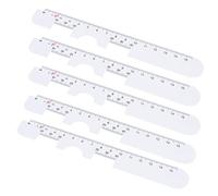 SOLUSTRE 10 Piezas herramienta oftálmica del ojo Accesorios gafas Espaciado marco gafas metro de madera regla milimétrica anteojos regla de distancia pupilar regla pd larga distancia Lentes