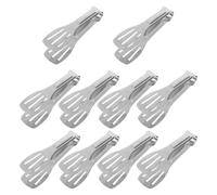 SOLUSTRE 10 Piezas Pinzas Pequeñas para Aperitivos de Acero Inoxidable Multiusos, Fáciles de Almacenar, Ideales para Barras de Dulces y Uso Diario en Cocina