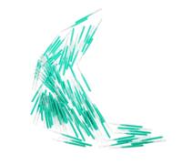 SOLUSTRE 100 Piezas Cepillo Interdental Chicle Cepillo De Encía Interdental Pasta Eliminación Tipis Ultra Suave Limpiador Para Los Mancha Acero Inoxidable 304 Green