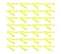 SOLUSTRE 100 Pinzas Umbilicales Desechables para Lechones de Plástico Amarillo, Diseño Rápido Proceso de Parto en Granjas Porcinas