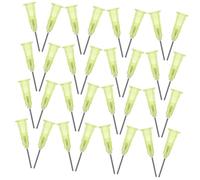 SOLUSTRE 100piezas Unidades Agujas Dispensadoras Punta Roma Acero Para Dosificación Adhesivo Industrial Laboratorio Pet Syringe Needle Resistente