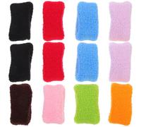 SOLUSTRE 12 Coleteros Elásticos Pelo de Algodón y Lino para Mujer, Buena Elasticidad Dañar el Cabello, Ideales para Yoga y Uso Diario Varios estilos