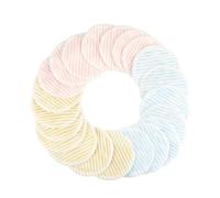 SOLUSTRE 12 Piezas Almohadillas Desmaquilladoras Reutilizables de Fibra de Bambú Doble Capa Toallitas Faciales para Limpieza Delicada de Khaki y Rosa Aptas para Viajes y Uso Diario