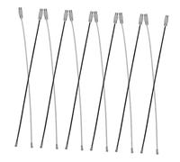 SOLUSTRE 12piezas Cable Inoxidable para Llaveros y Etiquetas De Equipaje Anillas De Fáciles De Instalar y Transportar Seguridad para Equipaje y Claves