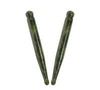 SOLUSTRE 2 Bolígrafos de Jade para Masaje Facial y Relajación Corporal, Herramienta Terapéutica de Acupuntura y Digitopresión para Uso en Casa, Set de 2 Piezas