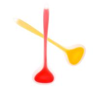 SOLUSTRE 2 Cucharones de Silicona para Sopa y Salsa, Resistentes al Calor, 2 Piezas, Utensilios de Cocina para Servir y Proteger Utensilios Antiadherentes
