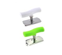 SOLUSTRE 2 Piezas Abridor de Tarros Inoxidable Antideslizante para Cocina Herramienta Práctica para Botellas y Tarros Blanco y Verde