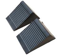 Solustre 2 Piezas Calzos para Ruedas De Goma Antideslizantes para Coches Bloques PortáTiles De Tope para Garaje Y Rampas De Servicio