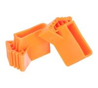 SOLUSTRE 2 Piezas Cubiertas Estabilidad para Antideslizantes Escalera Pies de Goma Naranja, Repuestos Resistentes en Añaden y Protegen la Seguridad Uso Doméstico
