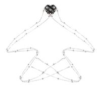 SOLUSTRE 2 Piezas de Cadena Cabello Perlas, Joyería de Cadena de Metal Ligera y Diseño Delicado para Trenzas en Muchas Ocasiones para Mujeres