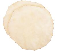 SOLUSTRE 2 Piezas de Parches de Cuero para Tambores Africanos Resistentes al Impacto Reemplazos Duraderos para Bongos y Percusión en Ensayos y Presentaciones