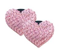 SOLUSTRE 2 Piezas Joya de Amor Clip para Coche y Adorno Aromático Decoración Interior del Coche para Mujer Clip para Rejilla de Ventilación Ambientador Bonito