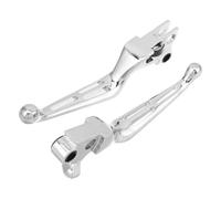 SOLUSTRE 2 Piezas Palancas de Freno y Embrague Plegables Cnc Ergonómicas | Diseño Curvado Antideslizante, Ajuste de Alcance Optimizado, Montaje Izquierdo y Derecho, para Ciudad y Cruceros
