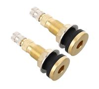 SOLUSTRE 2 Piezas Vástagos de Válvula de Neumático sin Cámara para Tractor y Camión Válvulas Tubeless Resistentes de Cobre Fácil Instalación para Ruedas Agrícolas y Vehículos Pesados de