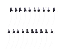 SOLUSTRE 20 Cabezales de Pulverización de Repuesto para Botella Pulverizadora de Agua Diámetro Interior 24mm, Material Pp Negro, Prácticos y Portátiles para Jardín y Uso Diario