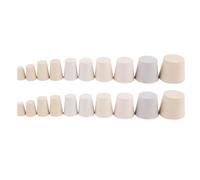 SOLUSTRE 20 Piezas Tapón de Goma Sólido Beige Resistente a Altas Temperaturas Fermentadores y Botellas en Aplicaciones de Sellado Exigentes Color Aleatorio