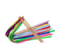 SOLUSTRE 20 Piezas Wedding Hand Bells With Ribbon Streamers Lightweight Fairy Wand Sticks For Outdoor Lawn Weddings Bridal Shower Birthday Party Decorations