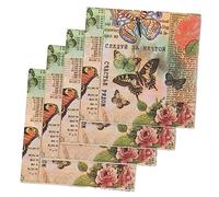 SOLUSTRE 20 Servilletas de Fiesta Temáticas, Servilletas de Mesa Estampadas Decorativas de Papel de Seda, para Fiestas Navideñas, Bodas y Celebraciones