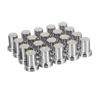 SOLUSTRE 20 Tapas de Tuercas de Rueda de Abs Plata para Camión Diseño Delicado y Protección contra Óxido, Cubiertas de Tuercas Resistentes y Accesorio Funcional para Vehículos