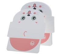 SOLUSTRE 20 Tarjetas Mini Sobres Diseño de Gato Adorable en Papel Rosa Interior en Blanco Tamaño Portátil para Fiestas Infantiles y Notas de Agradecimiento
