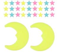 SOLUSTRE 202 Pegatinas de Estrellas Fluorescentes Autoadhesivas de Pvc para Habitación Infantil, que Brillan Oscuridad y No Dejan Residuos, Ideales para Decorar Paredes y Color Aleatorio