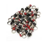 SOLUSTRE 20piezas Interruptor Pulsador Miniatura Microinterruptor de Botón Momentáneo para Encendido y Apagado Voltaje para Controladores de Placas y Proyectos Electrónicos