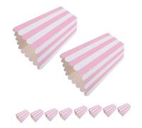 SOLUSTRE 24 Piezas Cajas de con Diseño de Rayas y Ondulado Paquete de Pequeño Fáciles de para Fiestas de Cumpleaños Noches de Cine y Snacks