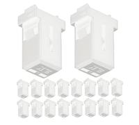 SOLUSTRE 24 Piezas Hebillas de Repuesto para Tapas de Botes de Basura Pestillos de Botón Pulsador Instalación Simple Compatible con Diferentes de Botes de Basura