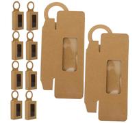 SOLUSTRE 25piezas Caja De Con Asa Decoración Para Botellas De Vino Ventana Cajas Para Colgar Regalos Elegantes