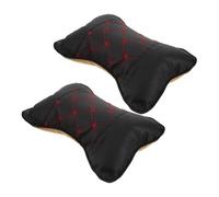 SOLUSTRE 2piezas Almohada Cervical Coche Almohada Para Cuello Suave Algodón Pu Diseño Ergonómico