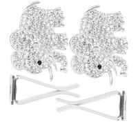 SOLUSTRE 2piezas Clip Difusor De Para Auto Accesorios De Elefante De Cristal Para Ventilación Decoración Estética De Automóviles Para Mujeres