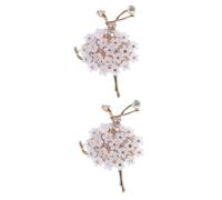 SOLUSTRE 2piezas Difusor De Para Coche Ballerina Clip De Aromaterapia Elegante Para Ventilación Decoración Interior De Automóvil Aromatizante y Resistente