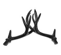 SOLUSTRE 3 Pares Diadema de Cuernos de Ciervo Negra de Plástico para Halloween y Fiestas, Accesorio Creativo y Decorativo Adecuado para Actividades de Celebración y Disfraces