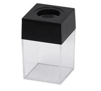 SOLUSTRE 3 Piezas Caja Organizadora para Clips de Papel y Chinchetas Negra de Ps Gran Capacidad para Escritorio y Oficina que Mantiene el Orden