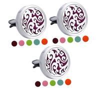 SOLUSTRE 3 Piezas difusor de aromaterapia para coche gasup accesorios coche accesorios de essential oil difusor de de aceite esencial para rejillas de ventilacion