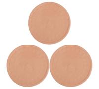 SOLUSTRE 3 Piezas Disco de Terracota para Conservar Azúcar Moreno Función Antihumedad y Preserva Frescura, Tamaño 5.7x5.7x0.6 Cm Adecuado para Despensa y Snacks