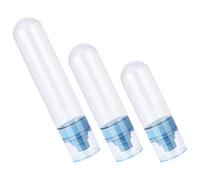 SOLUSTRE 3 Piezas Juego de Botellas de Viaje Rellenable de 50ml y 100ml Diseño Invertido y Pulverización Suave para Envases de Champú y Loción en Viajes