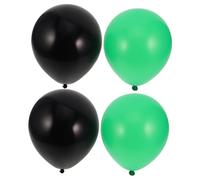 SOLUSTRE 30 Globos De Látex 25 Cm Negros y Verdes Decoración Para Fiestas De Fútbol Baby Shower Bodas