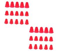 SOLUSTRE 30 Piezas Caso De Auriculares Cubiertas De Puntas De Auriculares Consejos De Cubierta De Auriculares Consejos Para Auriculares Deportivos Cubierta Del Auricular Gel De Sílice Rojo