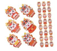 SOLUSTRE 30 Piezas Sobres Rojos Estampado de Dragón Sobres Rojos para Festivales Chinos Paquetes de Dinero Suerte Estilo Mixto de Año Lunar Estilo Aleatorio