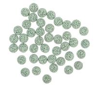 SOLUSTRE 39piezas Perlas De Natural Para Aromaterapia De Volcán Para Fabricación De Joyería Pulsera y Collar Sin Fugas y