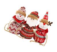 SOLUSTRE 3piezas Bolsa De Navidad Cordón Bolsa De Manzana De Navidad Para Envoltorio De Decoración Navideña