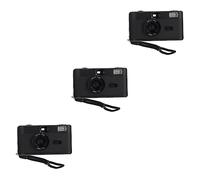 SOLUSTRE 3piezas Cámara De Película Retro Reutilizable De Diseño Sencillo Construcción Batería para Capturar Momentos Nostálgicos