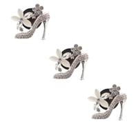 SOLUSTRE 3piezas Clip De Perfume Para Auto Forma De Tacón Decoración De Ventilación Aromatizante Práctico y Elegante Para Amantes Automóviles y Para y Familia