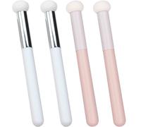 SOLUSTRE 4 Esponjas para Base de Maquillaje y Corrector, Brocha para Polvos Esponja de Microfibra Delicada, Herramienta Versátil que No Daña la Epidermis para Maquillaje Profesional