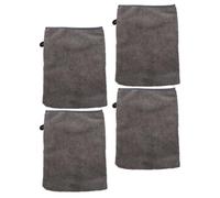 SOLUSTRE 4 Guantes Desmaquillantes Reutilizables de Microfibra y Poliéster, Prácticos y Cómodos para Limpieza Facial Delicada Hogar