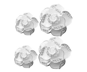 SOLUSTRE 4 Piezas clip de perfume de coche accesorios crema cenicero portátil modelo de vitrina coche retro de coche para mujer accesorios de coche lindo el plastico