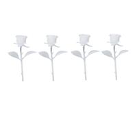 SOLUSTRE 4 Piezas Mini Adorno de Rosa 3D Hecho a Mano, Modelo en Miniatura