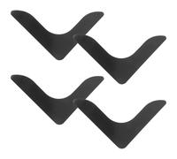 SOLUSTRE 4 Piezas Pegatinas Antideslizantes Pinza De Colchón Antideslizante Tapones De Moqueta para Evitar Deslizamientos Agarre De Alfombra para Alfombra PU Black